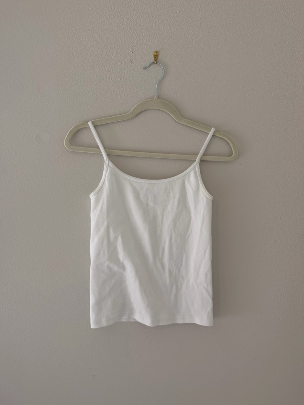 Brandy Melville White Spaghetti-Strap Cami